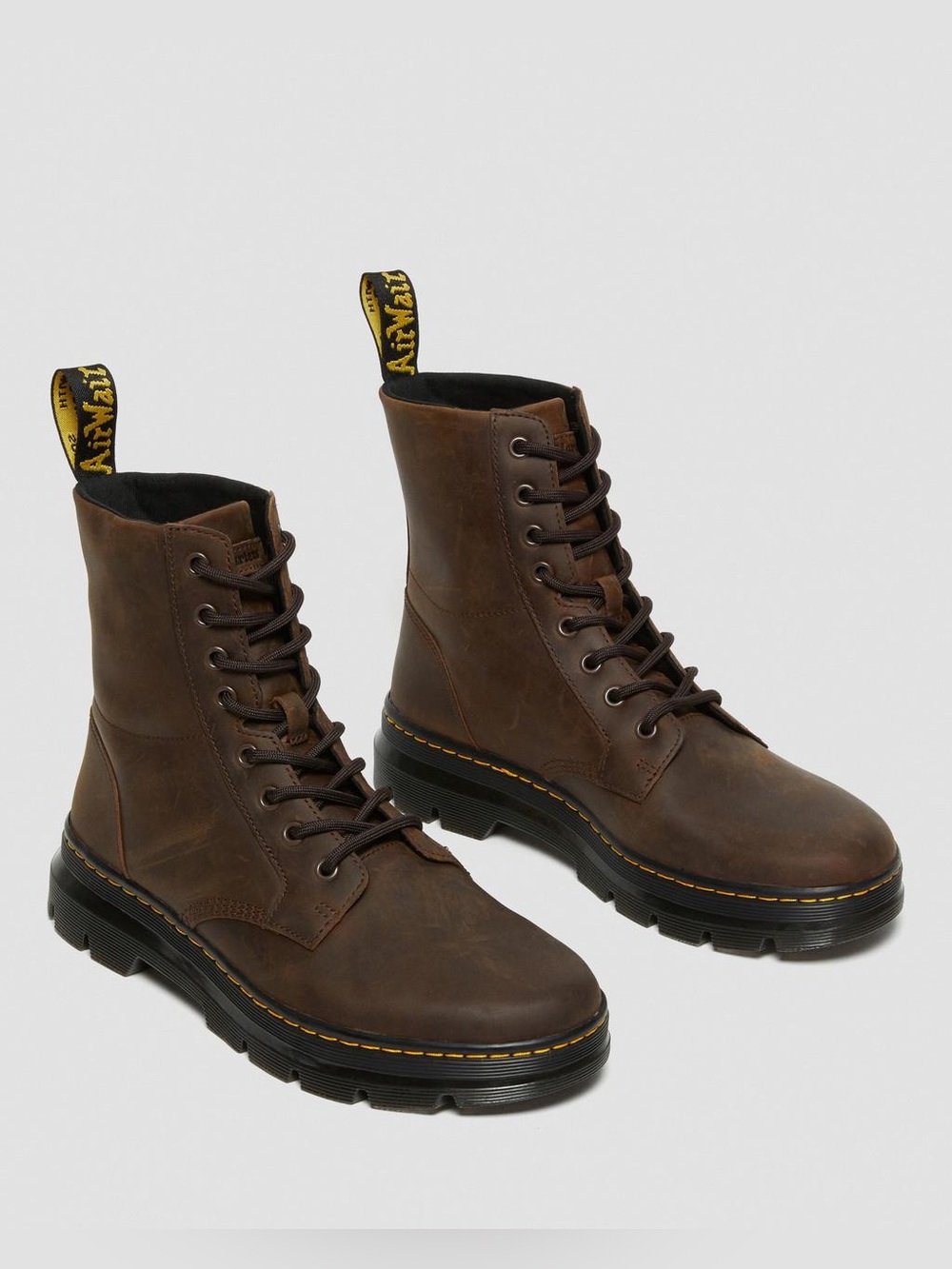 Dr Martens COMBS Crazy Horse Leather Casual Boots Leather Size 9 Man 10 Women’s